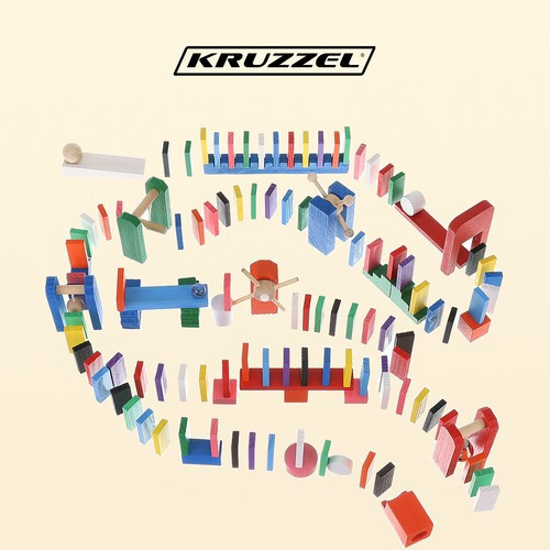 Детский Набор деревянных блоков - домино из 407 элементов с сумкой Kruzzel (22914) Нововолынск - изображение 7