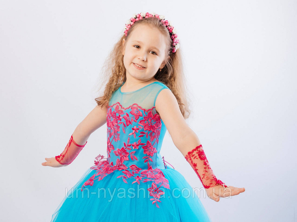 Длинное нарядное платье Кружево на 5-7 лет Кривой Рог - изображение 2