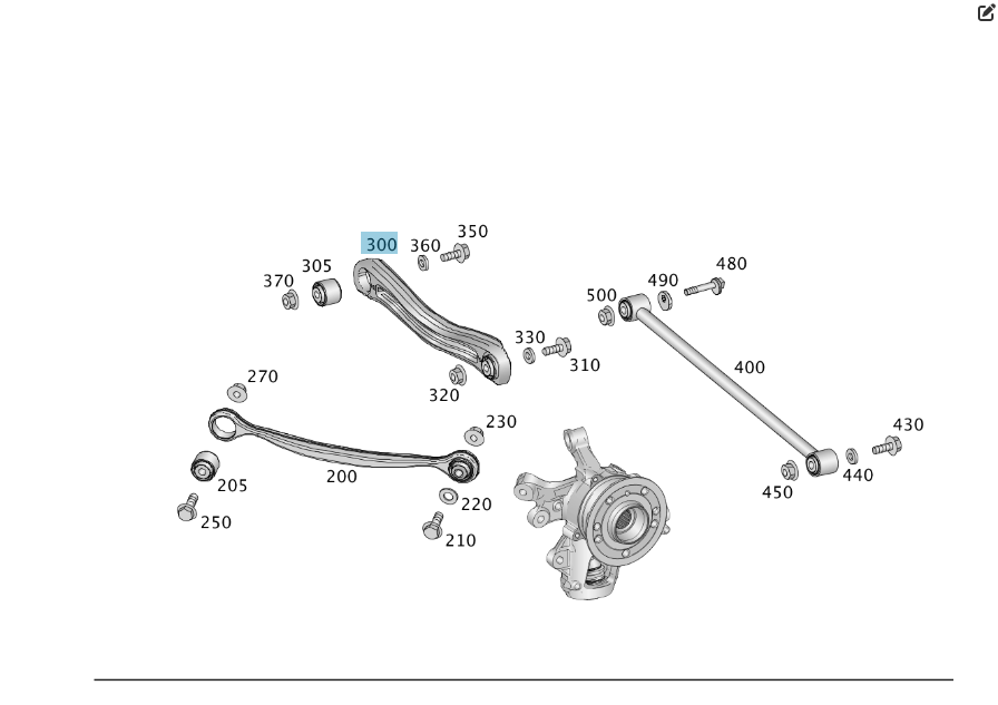 Mercedes-Benz  A1663500106 Поперечна тяга задня ліва ML/GLE W166 GLE Coupe C292 GL/GLS X166 Одесса - изображение 3