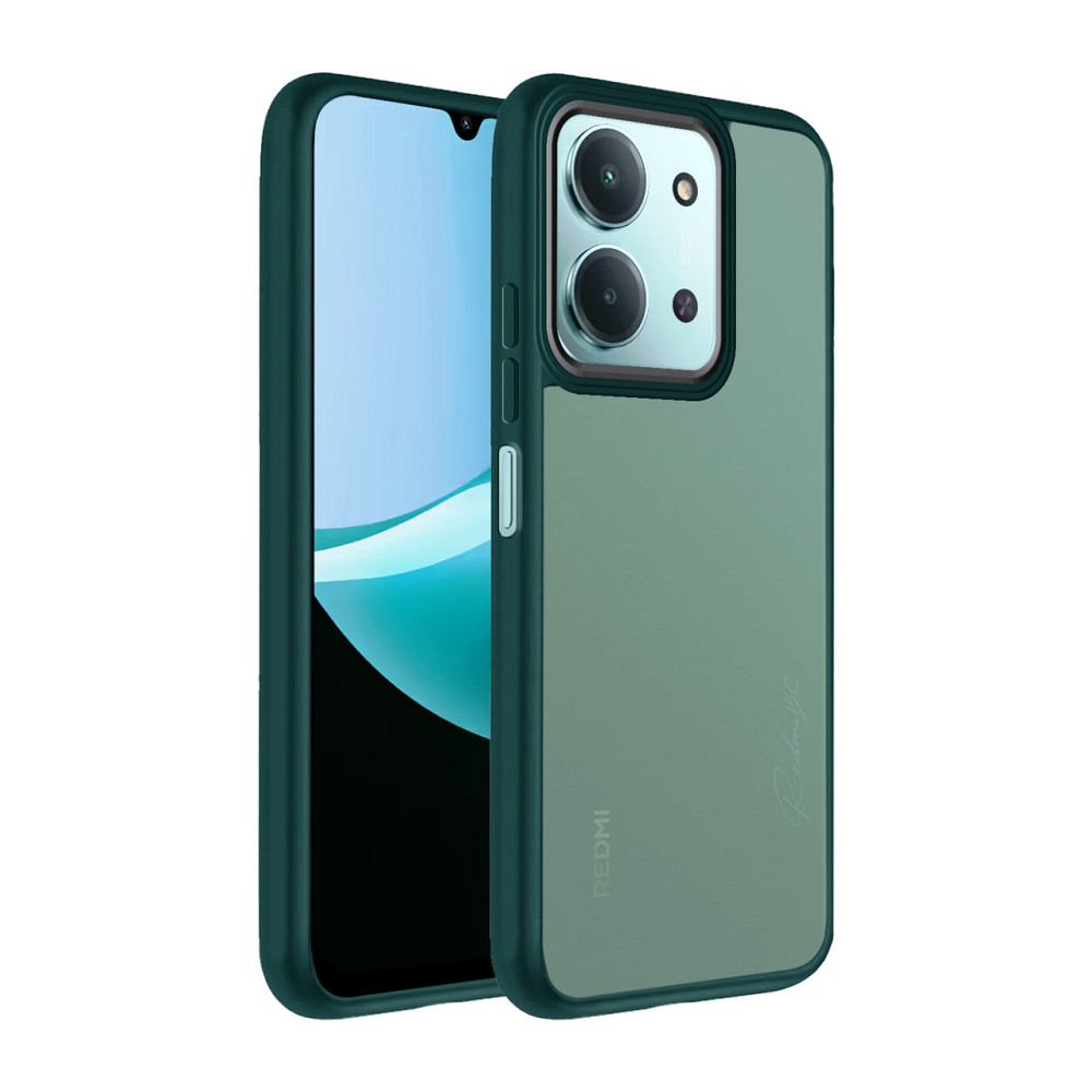 Xiaomi Poco C85 Чехол матовый TPU+PC (хаки) Одесса - изображение 1