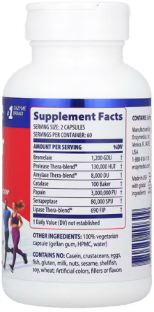 Серрапептаза для суставов Enzymedica Repair Gold 120 капс Киев