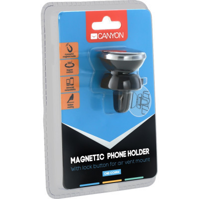 Універсальний автотримач Canyon Car air vent magnetic phone holder with button (CNE-CCHM4) Вінниця - фото 4
