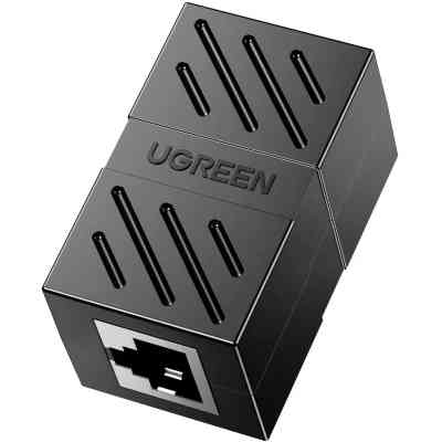 Зрощувач RJ-45 NW114 Ethernet Cable Extender Adapter Black Ugreen (20390) Вінниця