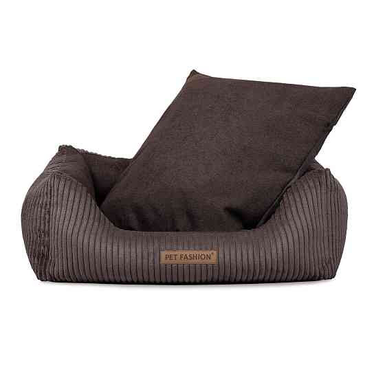 Лежак Pet Fashion DEVID для собак шоколадний 62*50*19 Киев