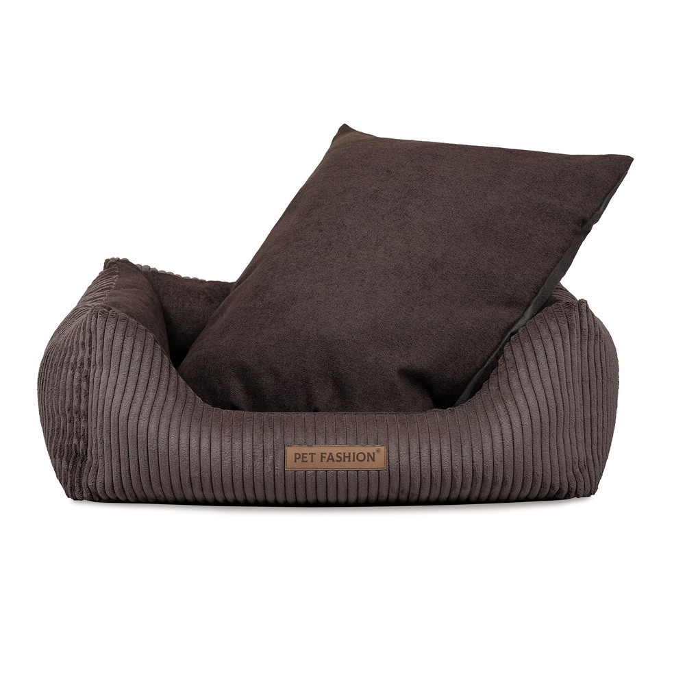 Лежак Pet Fashion DEVID для собак шоколадний 62*50*19 Киев - изображение 3