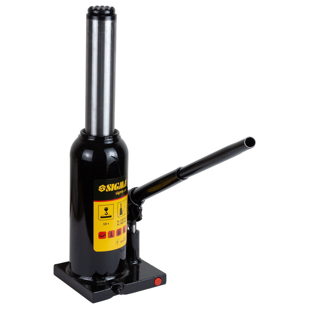 Домкрат гідравлічний пляшковий 10т H 230-460 мм SIGMA (6101101) Київ - фото 5