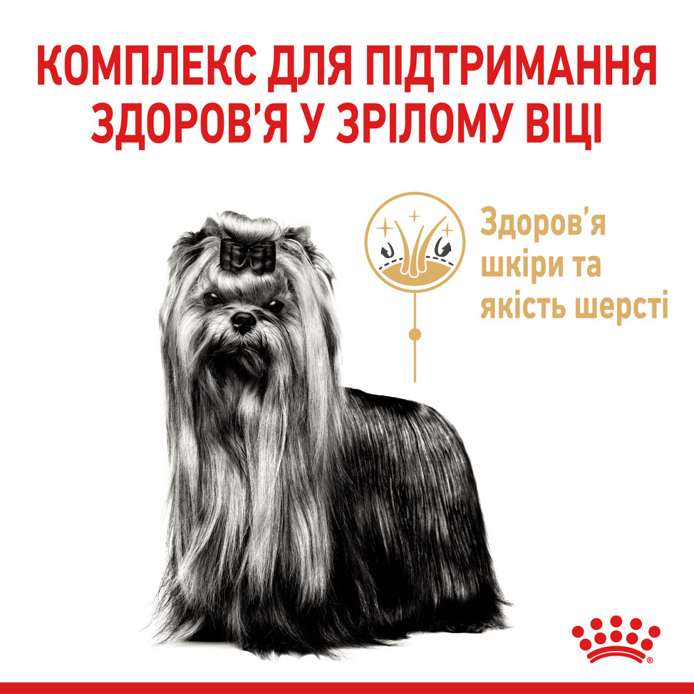 Корм для зрілих собак породи Йоркшир-тер'єр ROYAL CANIN YORKSHIRE TERRIER AGEING 8+(віком від 8 років) 1.5 кг Київ - фото 4