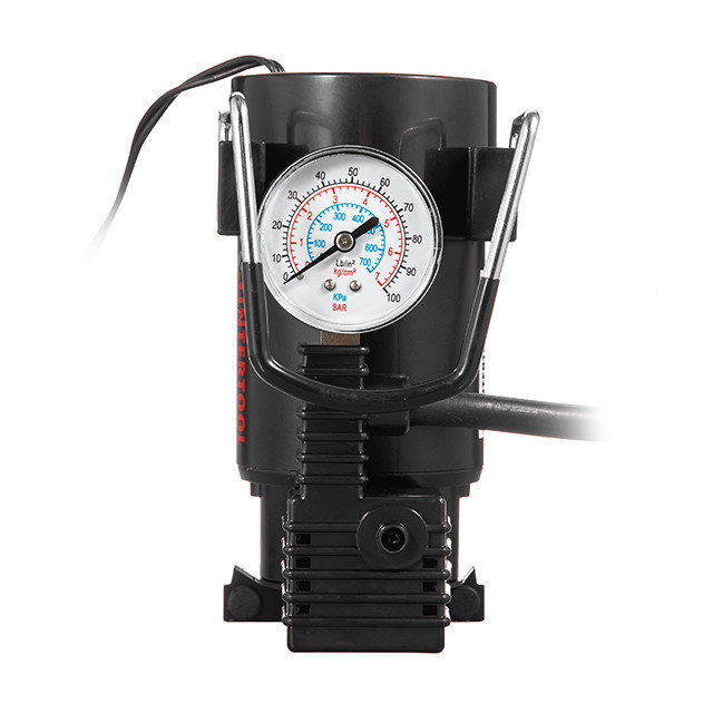 Компресор автомобільний INTERTOOL AC-0004, 12 В, 14 А, циліндр 30 мм, макс. 7 бар, шланг 1 м легкий і функціональний Івано-Франківськ - фото 4