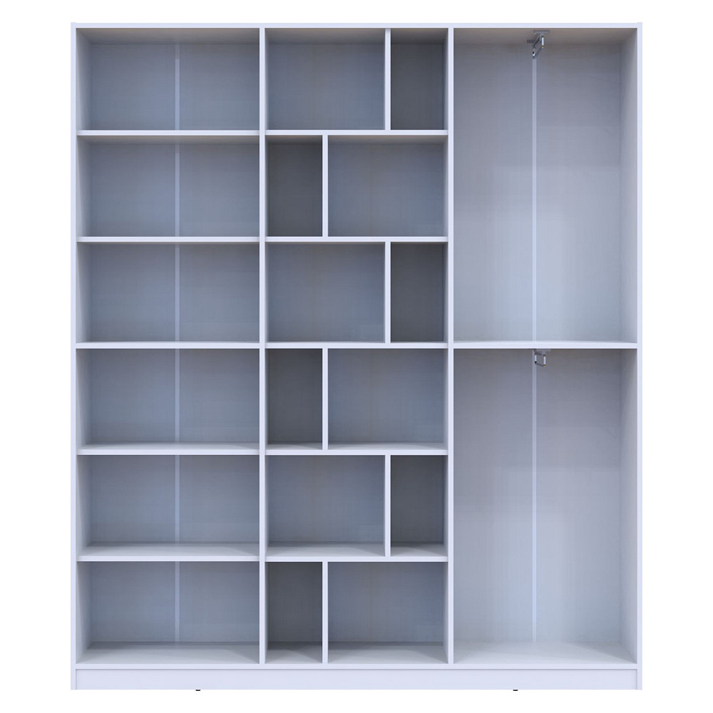 Шафа для одягу з відкритими полицями Doros Морган 180х38,5х210 см Білий (DRS-011219) Дніпро - фото 7