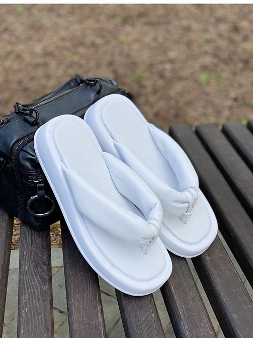 VIFEST Шльопанці жіночі VIFEST 2017 білі (літо, шкіра натуральна) (4687) 37 Коломыя - изображение 1