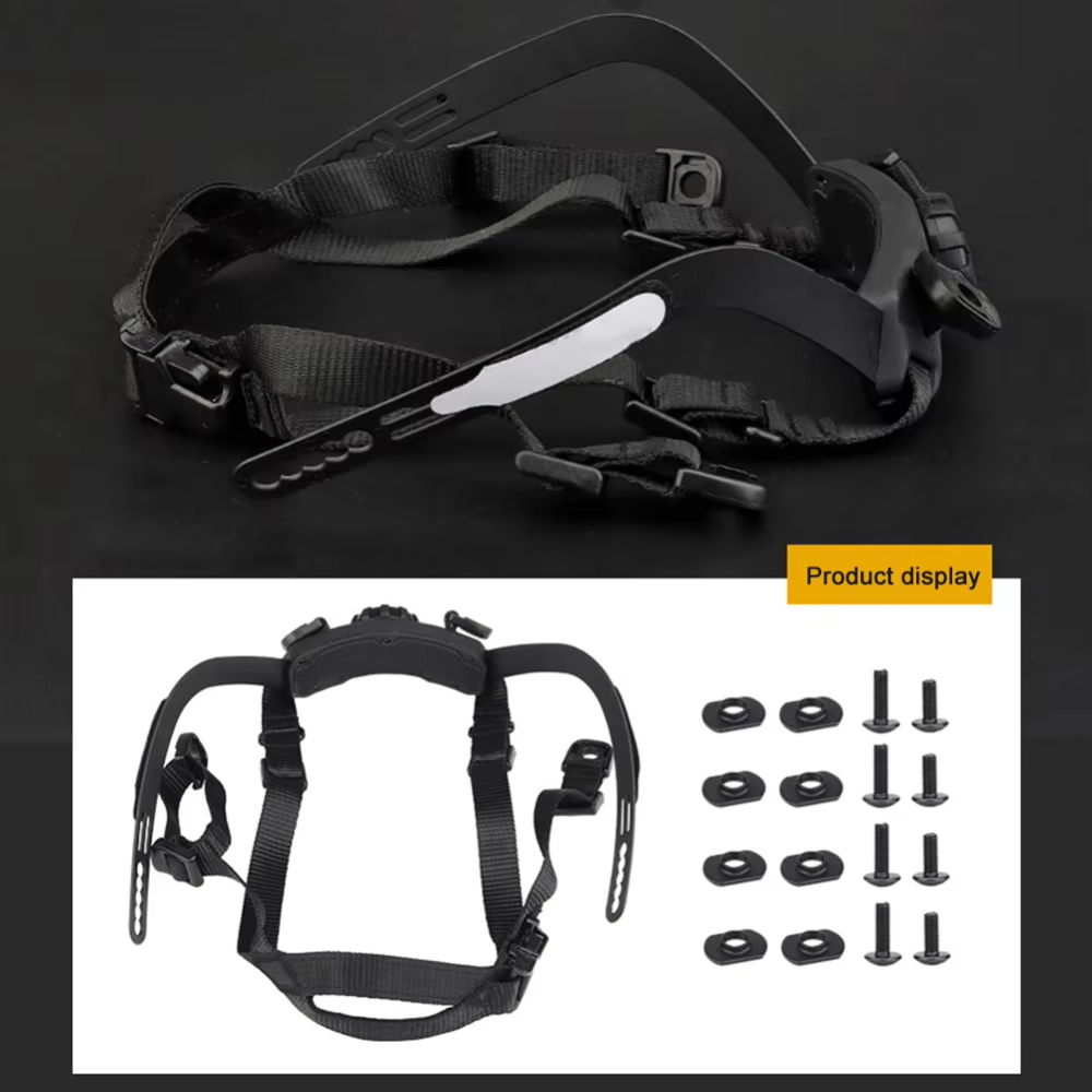 Ремешок для фиксации шлемов Fast SF, HL-31, HL-32 на голове (Черный) Винница - изображение 4