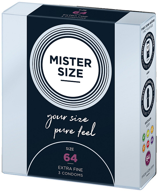 Презервативы Mister Size 64 mm (3шт) Sex Aura Киев - изображение 1