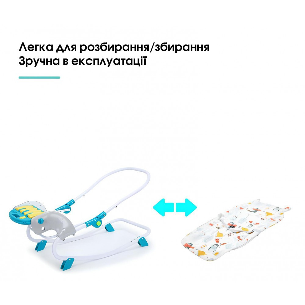 Стул детский для кормления SPOKO WKX-818 шезлонг качалка для детей малышей Киев - изображение 2