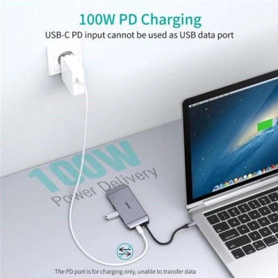 Концентратор Choetech USB-C 9-in-1 (HUB-M15-GY) Винница - изображение 7