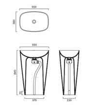 Раковина  Catalano Green wolnostojąca 55x38 cm odpływ podłogowy tortora satin 0428550032 - odbiór osobisty: Kraków, Warszawa Київ