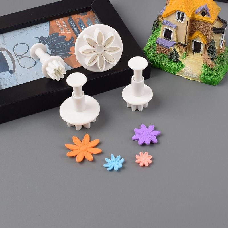 Набор кондитерских плунжеров Ромашки 4 штуки белый Киев - изображение 6