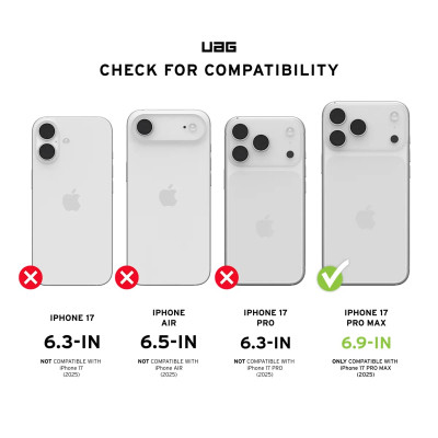 Стекло защитное UAG iPhone 17 Pro Max Transparent (14438211VNA) Винница - изображение 8