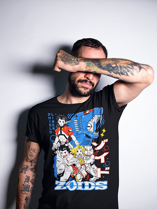 Футболка мужская аниме Зоид Гено Сериес Псйкхогено оверсайз (S/M/L) Черний AnimeJ0029 Днепр - изображение 3
