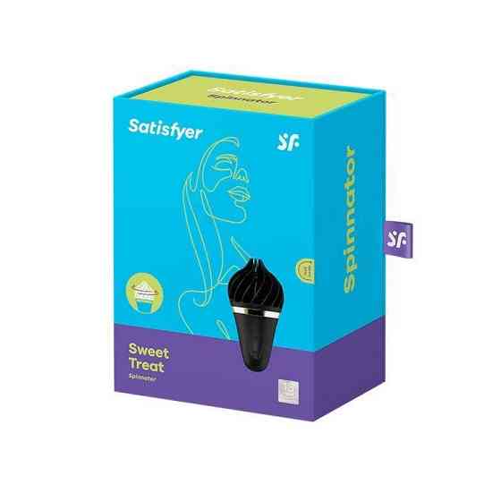 Морозиво-спінатор Satisfyer Lay-On - Sweet Treat Black/Gold, 10 режимів роботи, водонепроникний Sex Aura Київ