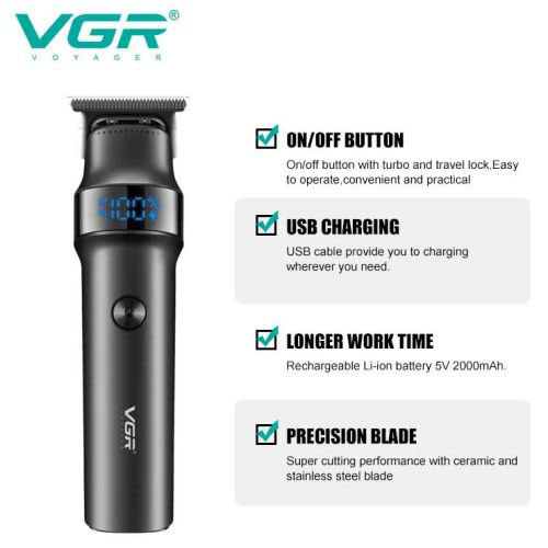 Професійна машинка для стрижки волосся на акумуляторі, Акумуляторна універсальна машинка для стрижки IQ-43 Київ - фото 5