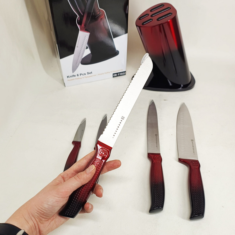 Кухонный нож из нержавеющей стали металлический, Ножи для кухонных нужд, Набор ножей для новой кухни XB-57 Львов - изображение 8