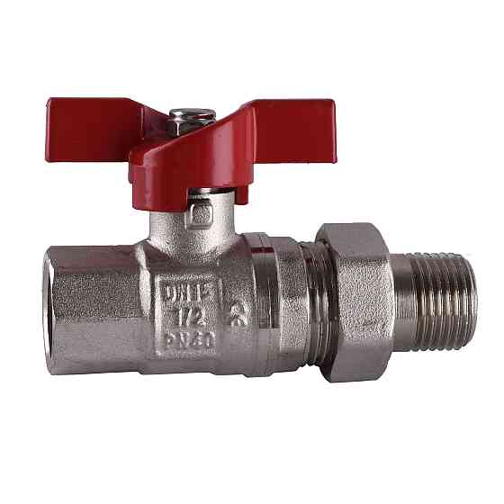 Кран кульовий прямий з американкою SELBA 1/2″ КБ SL1509 Луцк