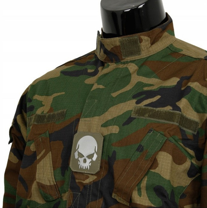 Шеврон 3D PVC на липучке Mil-Tec 16832101 “Skull