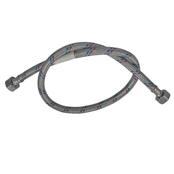 Гнучкий шланг для підключення води гайка 1/2'' - гайка 1/2'' (80 см) Zerix (ZX1553)   ( 24352 ) Харків