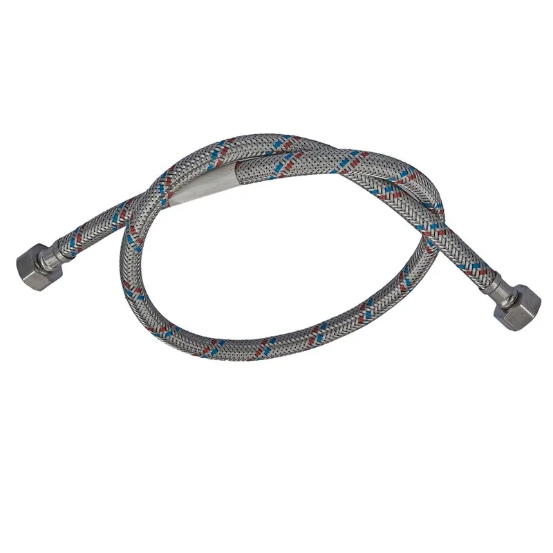 Гнучкий шланг для підключення води гайка 1/2'' - гайка 1/2'' (80 см) Zerix (ZX1553)   ( 24352 ) Харків - фото 1