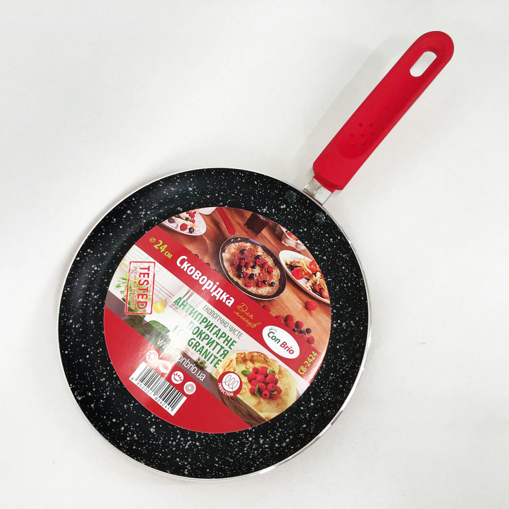 Якісні кухонні пательні Con, Сковорода якісна гриль, Зручна у використанні сковорідка AV-71 Львів - фото 9