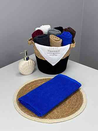 Рушник однотонний Ideal Textile 70х140 см 400 г/м2 синій (56860930) Чернівці