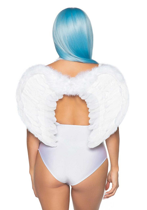 Крылья ангела Leg Avenue Marabou Feather Angel Wings, настоящие перья Sex Aura Киев - изображение 3