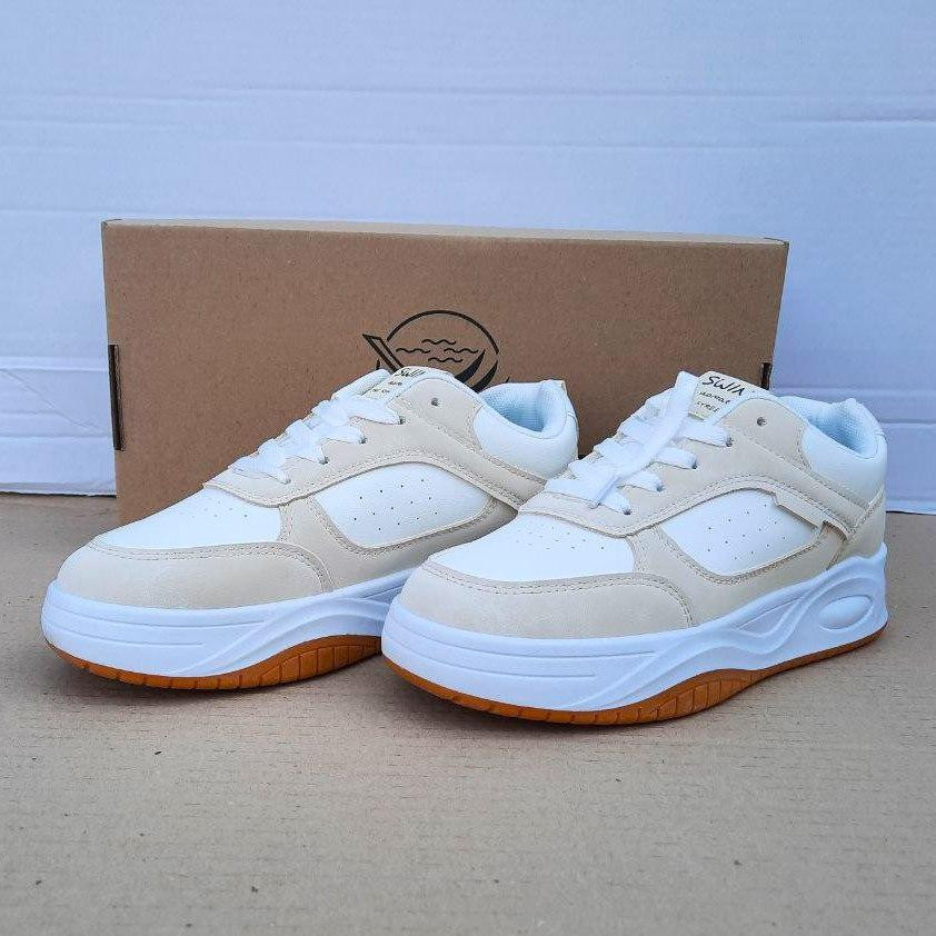 Женские Бежевые Кроссовки Белые Слипоны Мокасины (размеры: 37,38,39,40) Днепр - изображение 3