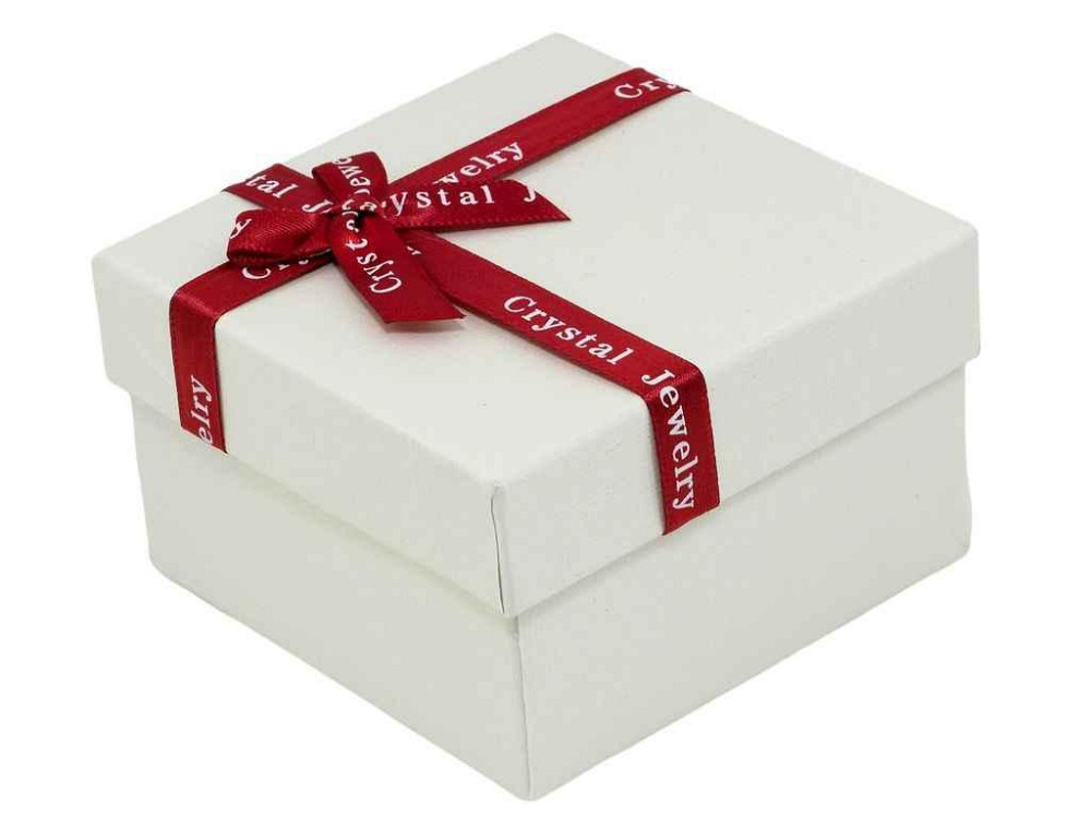 Коробка подарочная с бантом Crystal Jewelry с подушечкой 9х9см, h= 5.5см (169715) ТМ XUPING Киев - изображение 1