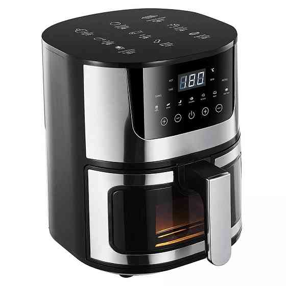 Аэрофритюрница сенсорная 8л, 4200Вт, Rainberg RB-2268 / Фритюрница без масла / Мультипечь / Аэрогриль Киев