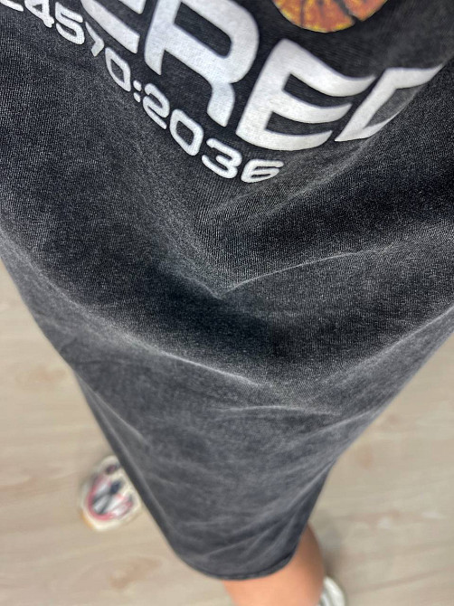 Сукня жіноча Sessanta 25011 футболка оверсайз варена тай дай з принтом ведмедик чорна, чорний, one size Київ - фото 3