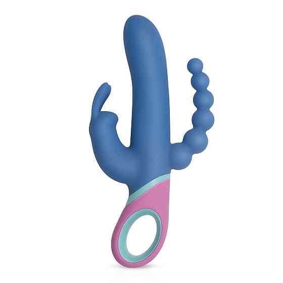 Вібратор-кролик з ротацією и анальним стимулятором PMV20 Vice - Double Vibrator Sex Aura Київ