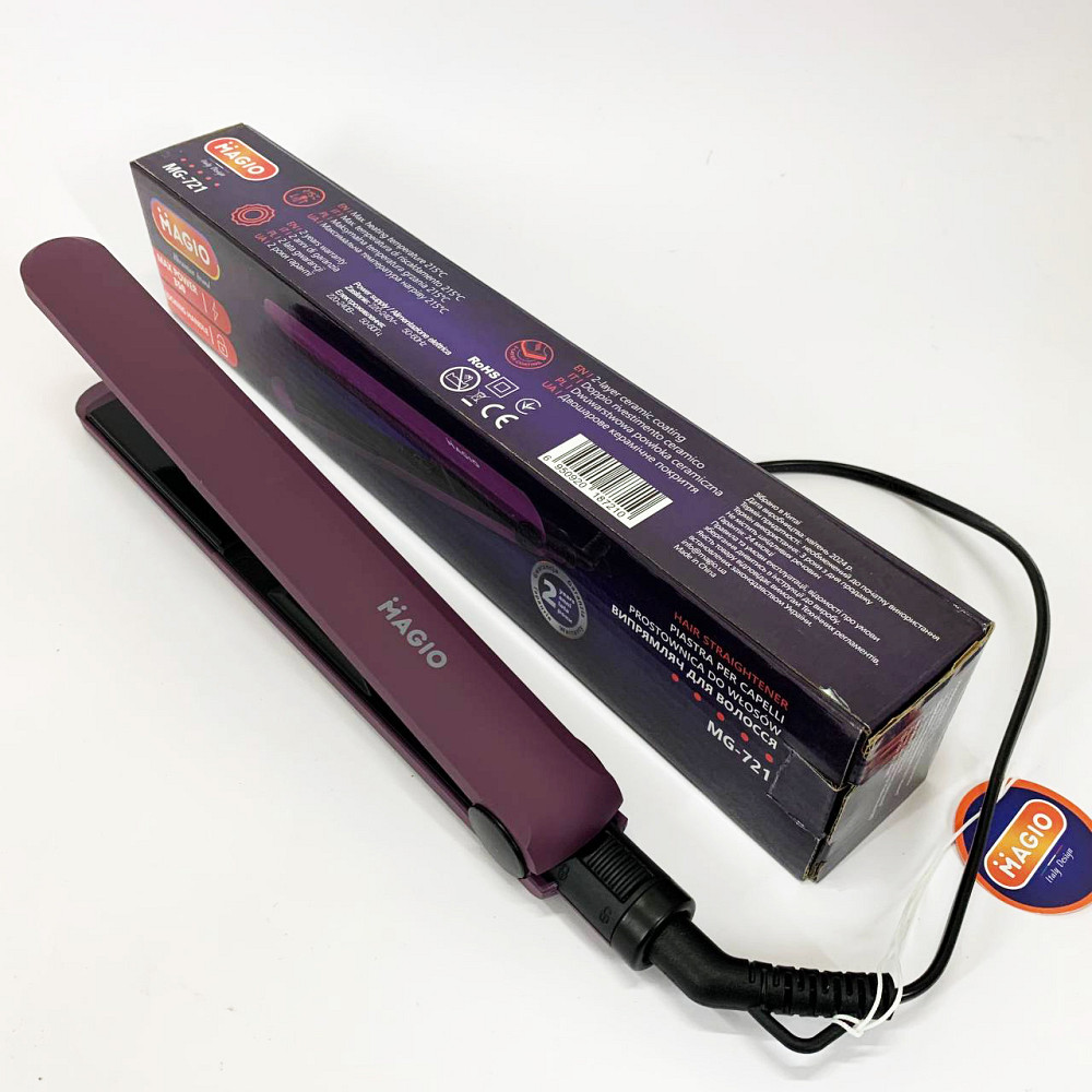 Випрямляч для гладкості волосся MAGIO MG-721, Електричний випрямляч для гладкого волосся FN-21 Львів - фото 7