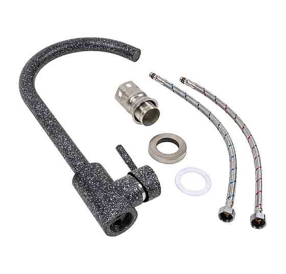 VALESO Комплект: Мийка ARIA 5851 графіт + Змішувач 56 B NESP графіт + Сифон 1041 Киев