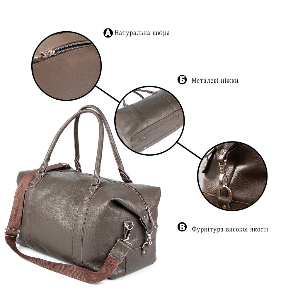 Сумка дорожня SHVIGEL 00889 Сіра Київ - фото 8