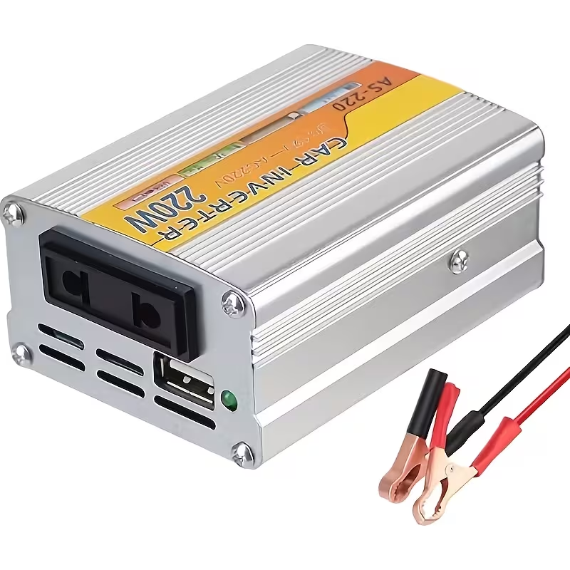 Преобразователь напряжения AC/DC 12/24V AS-220 220W/220В + 1хUSB Серый Винница - изображение 1