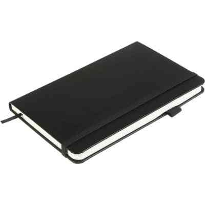 Книга записная Buromax Etalon 125x195 мм 96 листов без линовки обложка из искусственной кожи Черная (BM.291060-01) Винница