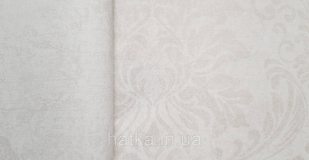 Шпалери вінілові на флізеліні Marburg Memoria 1.06х10 вензельні великі золотисті на бежевому Київ - фото 2