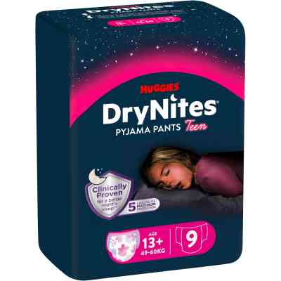 Підгузки Huggies DryNites для дівчаток 13+ років, 9 шт (5029053583679) Вінниця