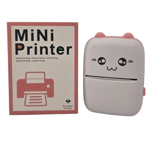 Детский портативный термопринтер Mini Printer (Розовый) Винница