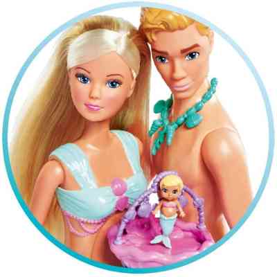 Кукла Simba набор Штеффи-беременная и Кевин Семья русалок с малышом, аксессуары (5733524) Винница