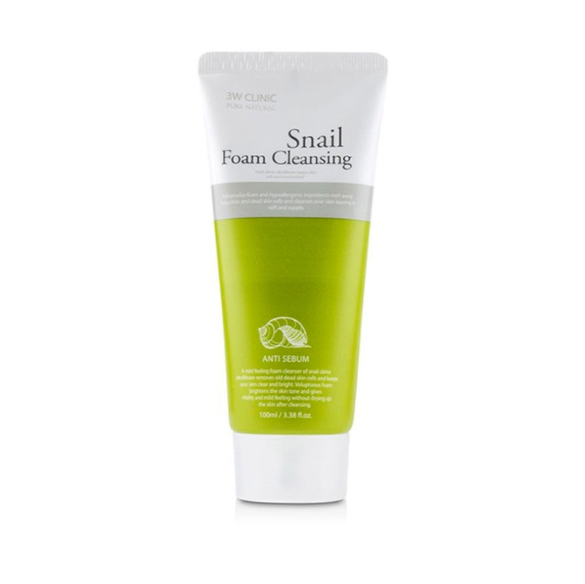 Пінка для вмивання Snail Foam Cleansing 3W Clinic 100 мл Київ - фото 1