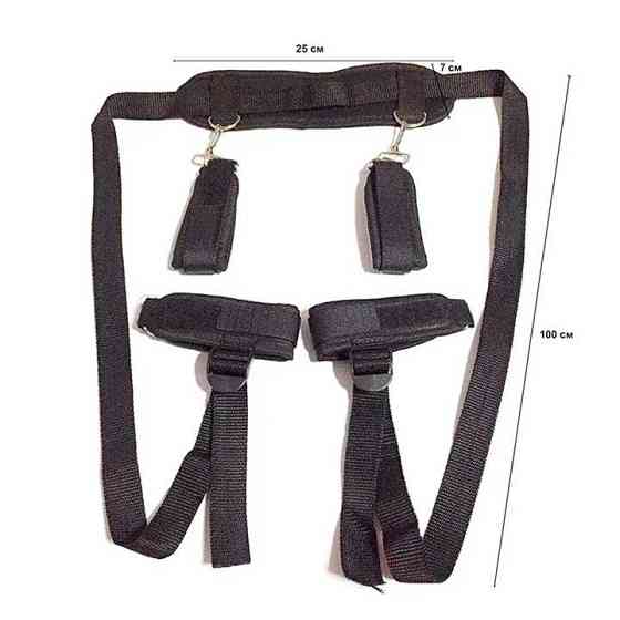 БДСМ бандаж для фиксации рук и ног - Черный - Cадо-мазо Винница