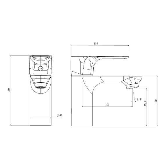 Змішувач для умивальника Haiba Milano 001   ( HB3948 ) 26164 Харьков