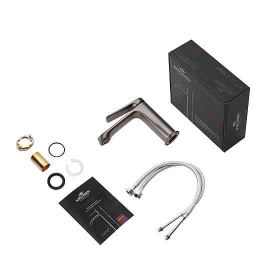 Смеситель для раковины Kroner KRP Makon - GRP010 графит Киев